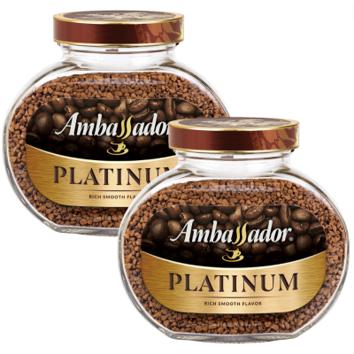 Кофе растворимый Ambassador Platinum 47 грамм, 2 штуки
