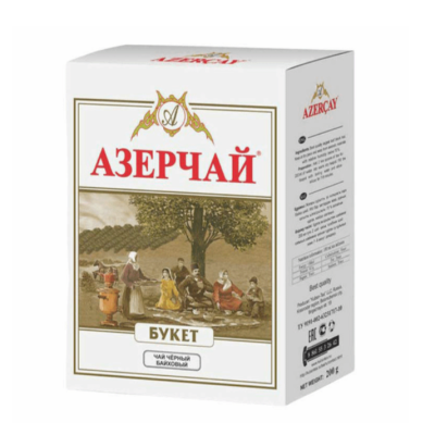 Чай черный Азерчай букет,картонная упаковка  200 грамм