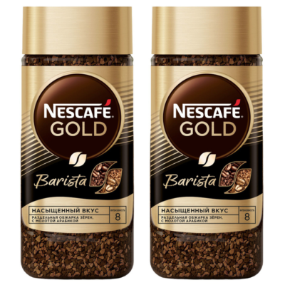 Кофе растворимый Nescafe Gold Barista 85 грамм ст/б 2 штуки