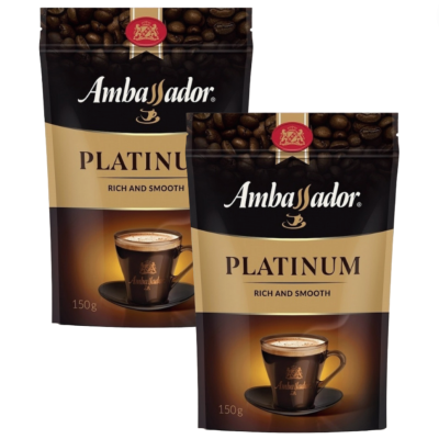 Кофе растворимый Ambassador Platinum 150 грамм, 2 штуки