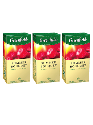 Чай травяной Greenfield Summer Bouquet 25 пакетиков 3 штуки