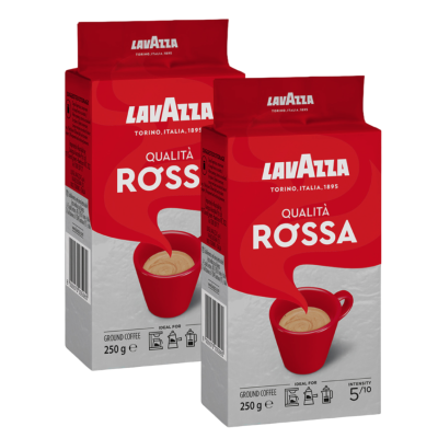 Кофе молотый Lavazza Rossa 250 грамм 2 штуки