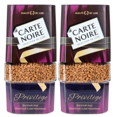 Кофе растворимый Carte Noire Privilege 95 грамм 2 штуки