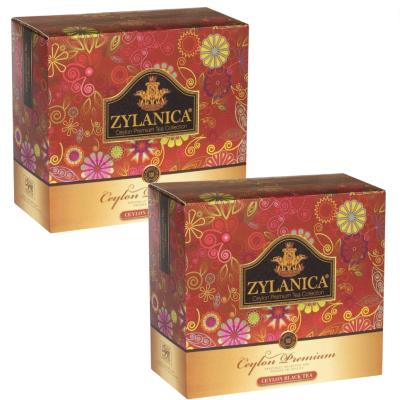 Чай черный ZYLANICA  Ceylon Premium Collection 100 пакетиков 2 штуки