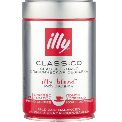 Кофе молотый ILLY Classic 250 грамм