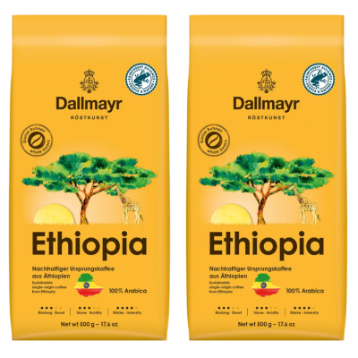 Кофе молотый Dallmayr Ethiopia 500 грамм 2 штуки
