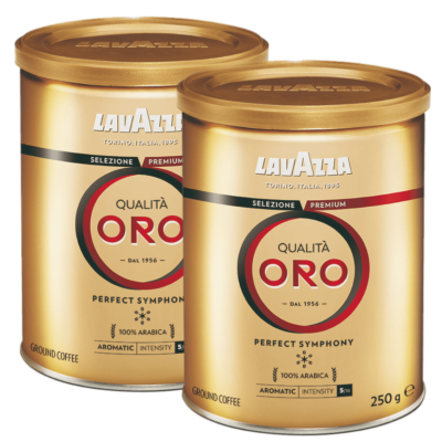 Кофе молотый Lavazza ORO железная банка 250 грамм 2 штуки