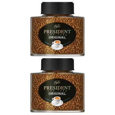 Кофе растворимый President Heritage Original 100 грамм 2 штуки