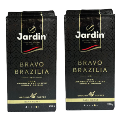Кофе молотый Jardin Bravo Brazilia 250 грамм 2 штуки