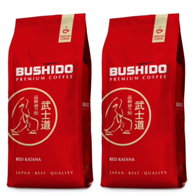 Кофе молотый Bushido Red Katana 227 грамм 2 штуки