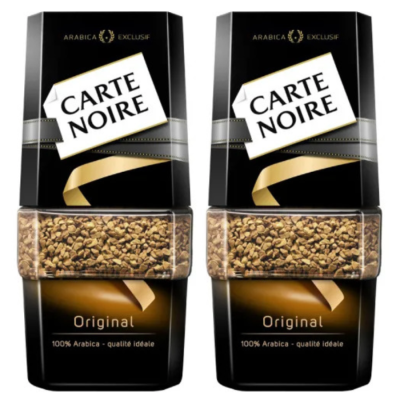 Кофе растворимый Carte Noire 190 грамм 2 упаковки