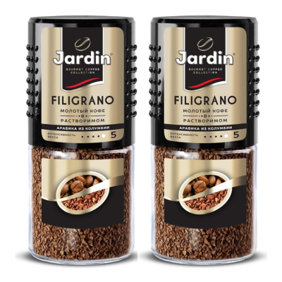 Кофе растворимый Jardin Filigrano 95 грамм 2 штуки