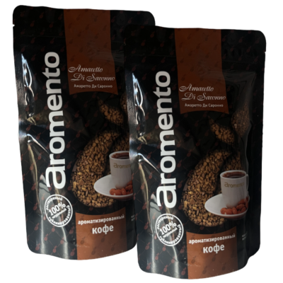 Кофе растворимый Aromento Амаретто 75 грамм 2 штуки