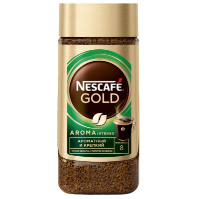 Кофе растворимый Nescafe Gold Aroma Intenso 170 грамм