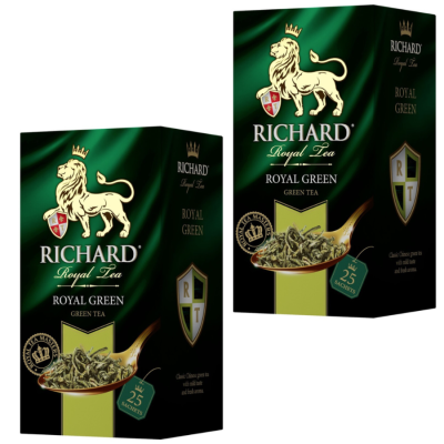 Чай Зеленый Ричард 25 пакетов 2 штуки