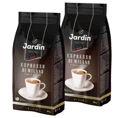 Кофе в зернах Jardin Espresso di Milano 250 грамм 2 штуки
