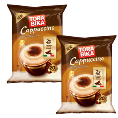 Кофе порционный ТОРА БИКА Каппучино 20 стиков 2 упаковки