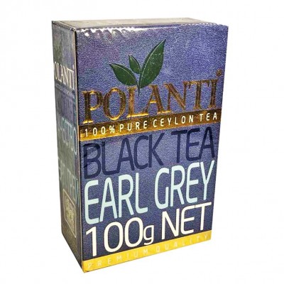 Чай черный листовой Поланти Эрл Грей 100 грамм