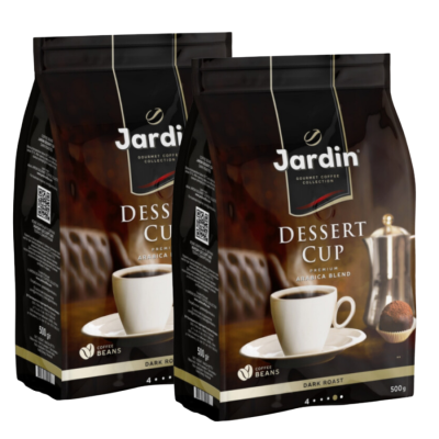 Кофе в зернах Jardin Dessert Cup 500 грамм 2 штуки