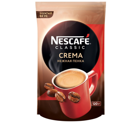 Кофе растворимый Nescafe Classic Crema 120 грамм