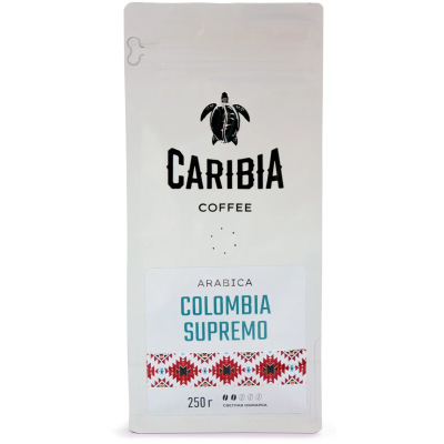 Кофе в зернах Карибия Коламбия Супремо 250 грамм