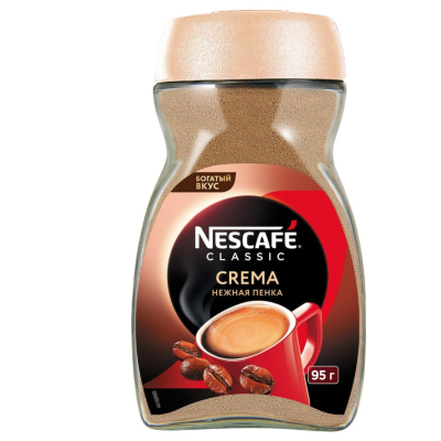 Кофе растворимый Nescafe Classic Crema 95 грамм