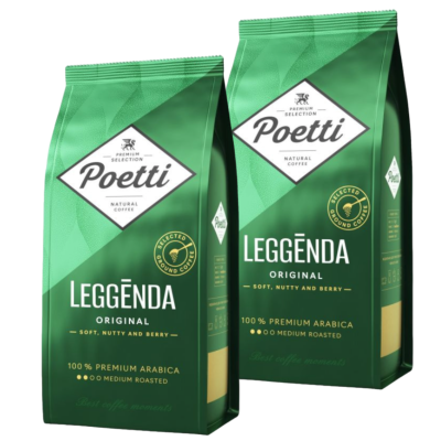 Кофе молотый Poetti Leggenda Original 250 грамм 2 штуки