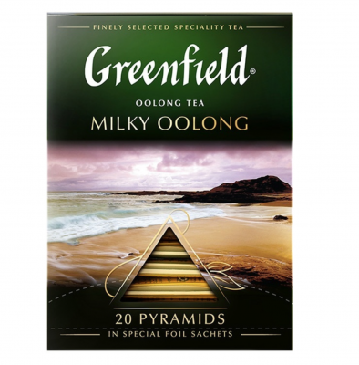 Чай зеленый в пирамидках Greenfield Milky Oolong 20 пакетиков