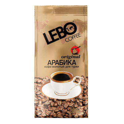 Кофе молотый Лебо Original для турки 200 грамм