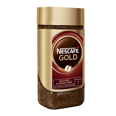 Кофе растворимый Nescafe Gold 190 грамм ст/б