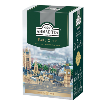Чай черный Ahmad Tea Earl Grey, 100 грамм