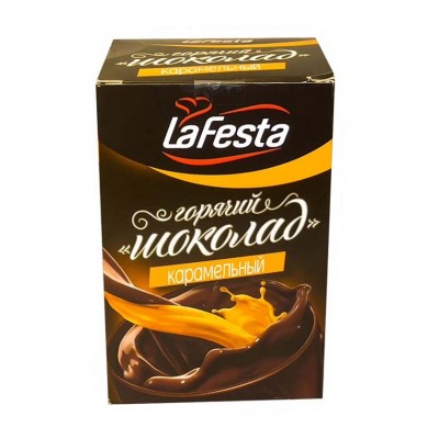 Кофе порционный LaFesta Горячий шоколад Карамель 10 стиков