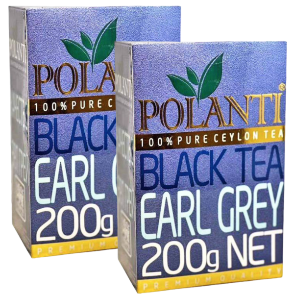 Чай черный листовой Поланти Эрл Грей 200 грамм 2 штуки