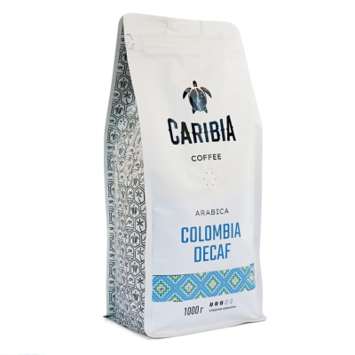 Кофе зерновой Caribia Arabica Colombia Decaf 1 кг
