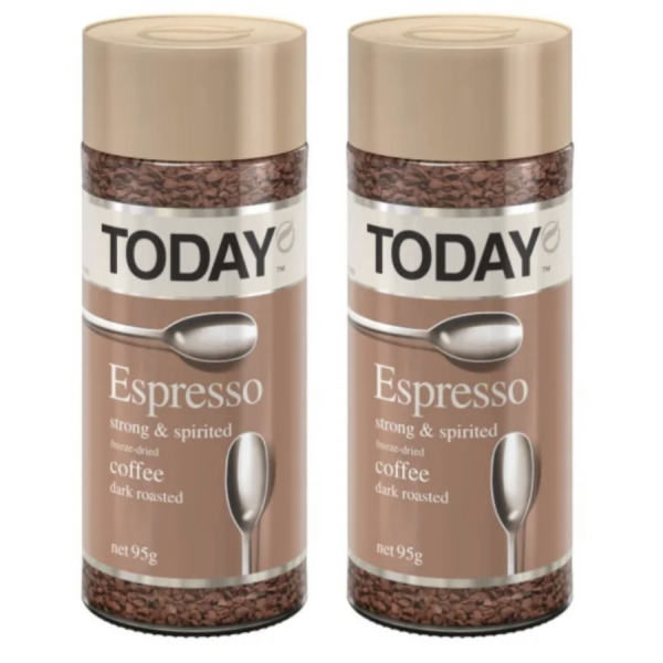 Кофе растворимый Today Espresso 95 грамм, 2 штуки