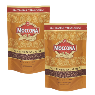 Кофе растворимый Moccona Gold 140 грамм 2 штуки