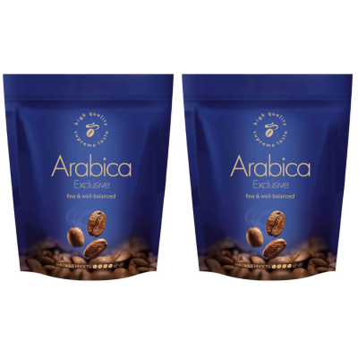 Кофе растворимый Arabica Exclusive 75 грамм пакет 2 штуки