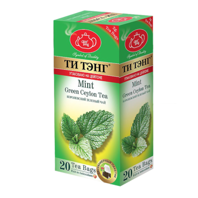 Чай зеленый Ти Тэнг с мятой 20 пакетов