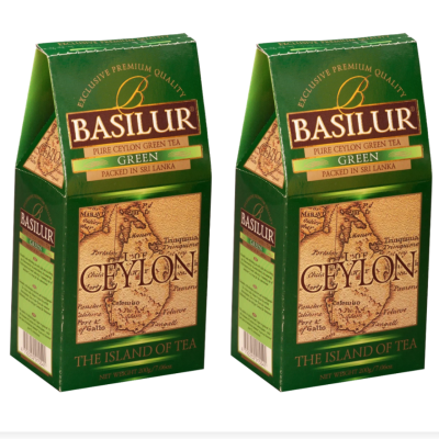 Чай зеленый Базилур 100 грамм 2 штуки