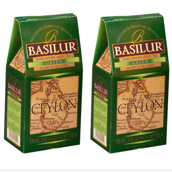 Чай зеленый Базилур 100 грамм 2 штуки