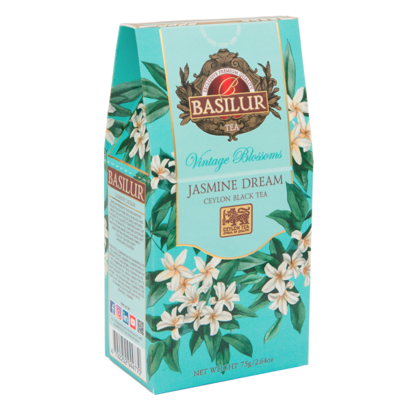 Чай черный Базилур Винтажные цветы Жасминовая мечта 75 грамм