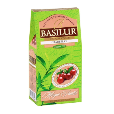 Чай зеленый Базилур Клюква 100 грамм