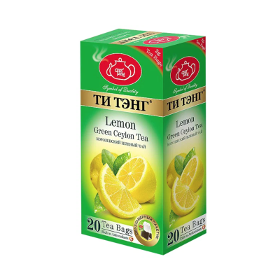 Чай зеленый Ти Тэнг с лимоном 20 пакетов