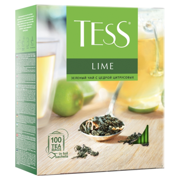 Чай зеленый Тесс Лайм 100 пакетиков