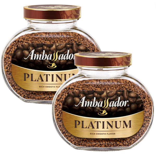 Кофе растворимый Ambassador Platinum 190 грамм, 2 штуки