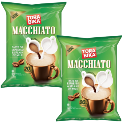 Кофе порционный ТОРА БИКА Мачиато 20 стиков 2 упаковки