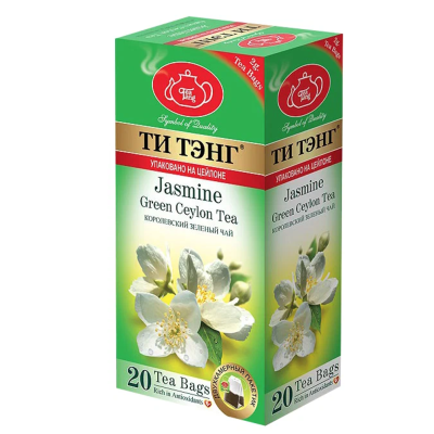 Чай зеленый Ти Тэнг с жасмином 20 пакетов