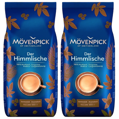 Кофе в зернах Movenpick Der Himmlische 1 кг 2 штуки