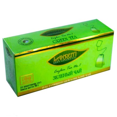 Чай Лакрути 25 пакетиков зеленый