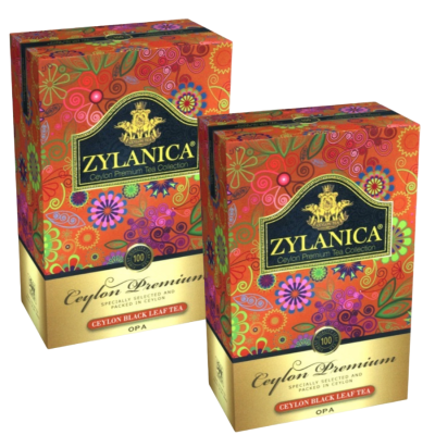 Чай черный Zylanica  Ceylon Premium Collection  OPA 100 грамм 2 штуки